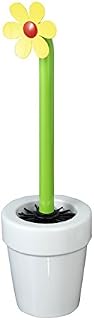 Wenko 217391500 Toilet Brush Lucky Flower Holder, Ceramic, White, 12 x 12 x 42 cm