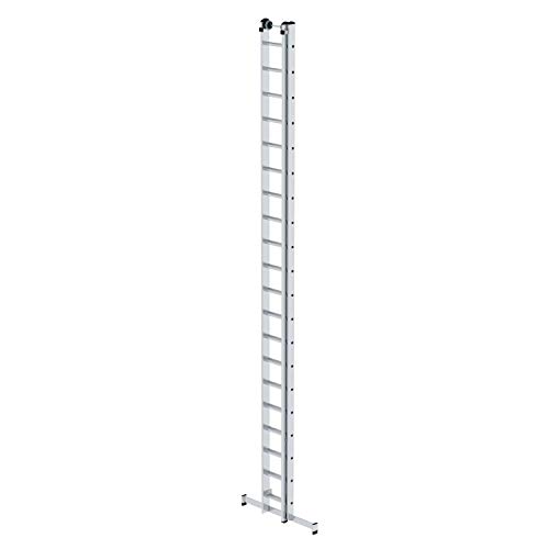 Preisvergleich Produktbild Aluminium-Schiebeleiter mit nivello®-Traverse 2x20 Sprossen - 20420