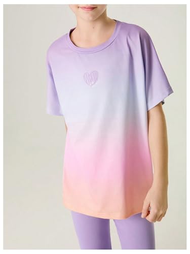 SHENHE Conjunto feminino de 2 peças de camiseta esportiva esportiva de manga curta para treino e leg