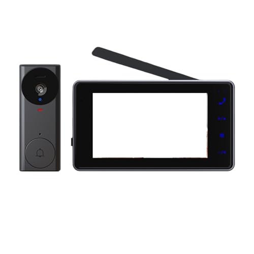 Sonnette vidéo grand écran 4,3 pouces avec interphone audio bidirectionnel - 2