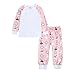 Unisex Kleinkind Kinder Jungen Mädchen Outfits Langarm Tops Hose Osterhase-Ei Pyjama Home Wear Nachtwäsche Set Langarm Pyjamas Sets Kinder Festlich Home Kleidung (1-4Y) 2022 Neu Bekleidungssets