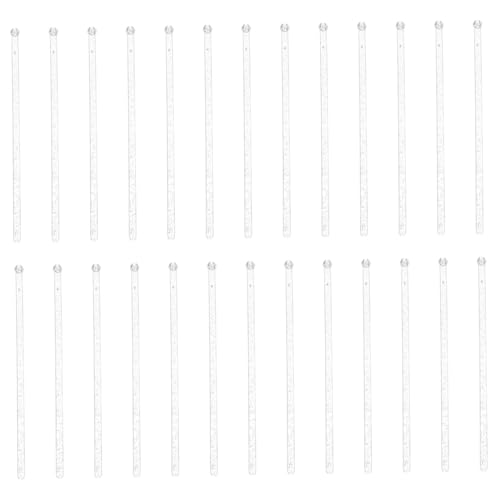 Holibanna Cocktail Skewers for Drinks 100pcs Silver Straws Bar Stirring Sticks Swizzle Sticks Party Supplies
