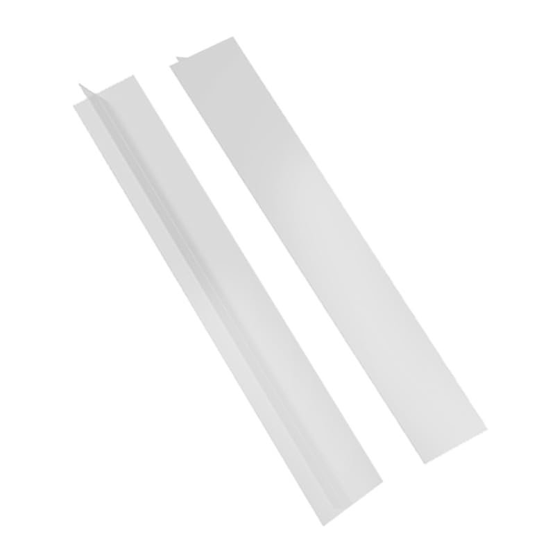 2 Pack Flexible Kitchen Stove Gap Covers, Silicone Gap Fillers Between Counter and Stovetop,Washer, Oven, Dryer, Easy to Wipe, Food grade silicone material (White,21in)