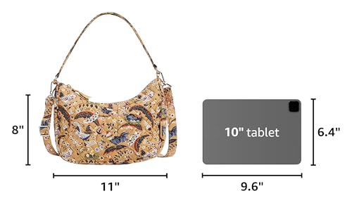Image of Vera Bradley Women's Cotton Frannie Crescent Crossbody Purse