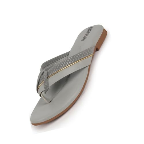 Image of FAUSTO Women's T-Strap Thong Slip On Flats Slippers