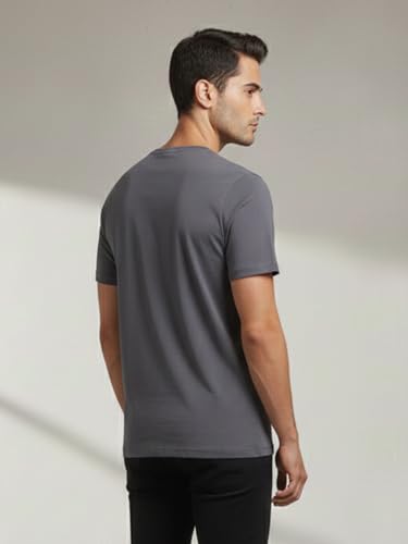 Image of Dollar Men's Pack of 1 Printed Non Zipper Round Neck T-Shirt