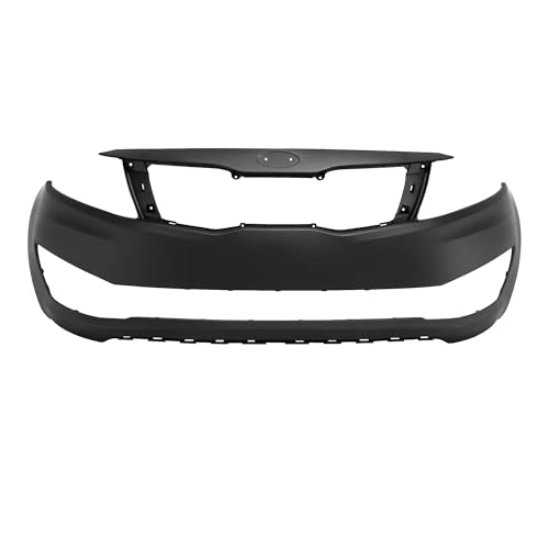 Image of Compatible with Kia Optima 2012-2013 Front Bumper Cover | Primed, Without Parking Sensor Holes, Sedan, Ready to Paint, OEM 865114C000, KI1000161