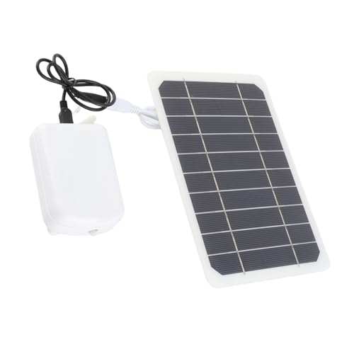 TARSHYRY Aireador de Estanque con Energía Solar, Bomba de Oxígeno Silenciosa, Recargable, Resistente Al Agua, 2000mAh, para Peceras y Sistemas Hidropónicos