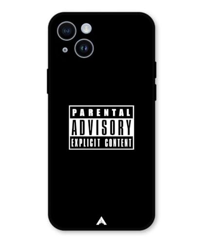 Image of Premium Explicit Case for iPhone 15 Soft-Touch Metal TPU Back Cover, Shockproof, Designer, Aesthetic Mobile Phone Case (Glossy Finish)