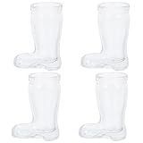 Vasos de chupito de whisky botas de vaquero divertidas forma tazas de bebida cristalería para licor y decoración de comedor de barril de Bar