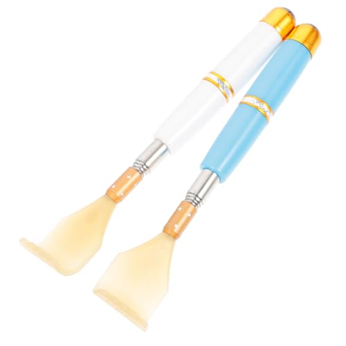 DEARMAMY 2 Piezas rascador de cosquillas inoxidable telescópico belleza cámping acero curvo rascador de espalda para hombre rascador de espalda larga rascadores de espalda raspador