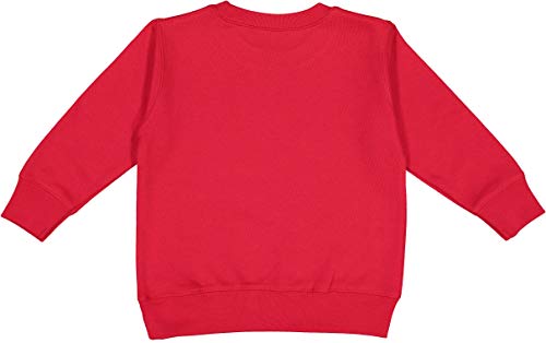 RABBIT SKINS Toddler Fleece Long Sleeve Pullover Sweatshirt, Red, 2T2