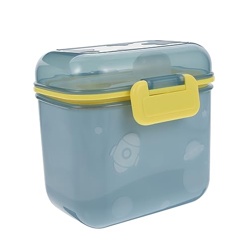 SUPVOX Large Capacity Storage Container Milk Powder Dispenser Box Spoon Pp Silicone Portable Milk Storage Jar