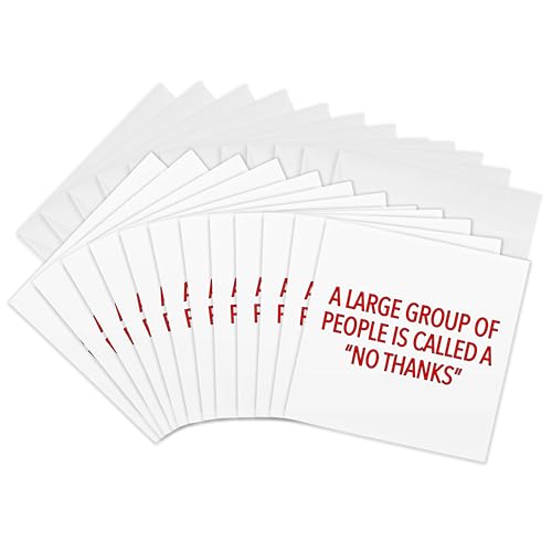 Cartes de vœux carrées 15 x 15 cm rouge lot de 12 graphisme textuel original
