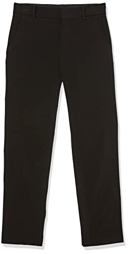 Van Heusen Boys' Adaptive Flex Stretch Flat Front Dress Pants, Velcro Closure At Waist & Leg Opening