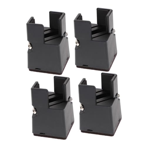 HONMEET 4pcs Adjustable Bed Risers for Furniture Heavy Duty Leg Extenders with Screw Clamp Compatible with Legs Stable Support for Sofa Table and Chair Easy Installation Nonslip Design