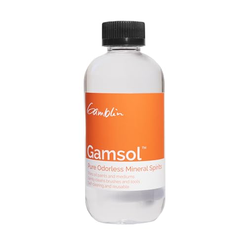 Gamblin Gamsol, Odorless Mineral Spirits for Oil Painting, 8...