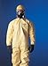 DuPont Tychem 2000 QC125S Disposable Chemical Resistant Coverall with Elastic Cuff and Serged Seams, Yellow (Retail Pack of 1) (Serged Seams, X-Large)