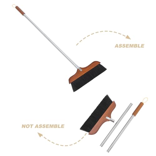 Escoba de madera y cepillo antiestático para pisos 8
