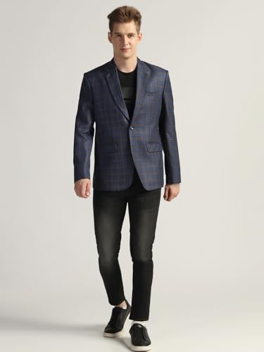 Image of TAHVO Tweed Blazer for Men - Formal & Casual Winter Wear Blazer
