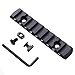 TuFok Low Profile Picatinny Rail - Mlok Rail Section Adapter,M-lok Picatinny Rail Aluminum(9-Slot,Black)