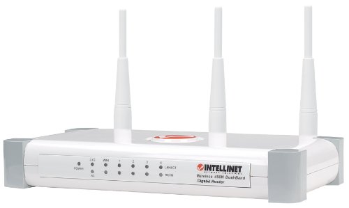 Preisvergleich Produktbild INTELLINET 450N Dual-Band WLAN Router 3T3R 4-Port