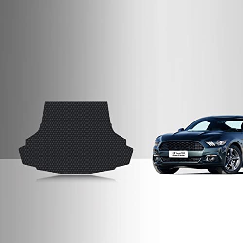 Toughpro Cargo/Trunk Mats Accessories Compatible With Ford Mustang W/O Speakers All Weather Heavy Duty (Made In Usa) Black Rubber 2015 2016 2017 2018 2019 2020 2021 2022 #TOP29