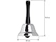 LEDLUX 2 Stück Handglocke, Silber, Edelstahl, 65 x 135 mm, Ideal für Events, Feste Anlässe