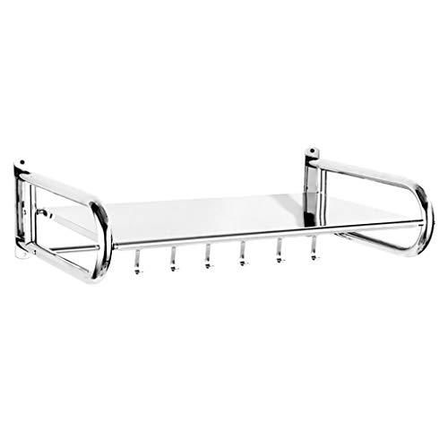 ZCX Horno de microondas de Acero Inoxidable Parrilla Estante de la Cocina condimento de Almacenamiento Estante Soporte de Horno Soporte de Soporte Baldas flotantes (Size : 50cm)