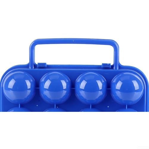 Honseadek Oeuf G en plastique empilable à 12 cavités pour réfrigérateur, pique-nique, camping avec utilisation (bleu)