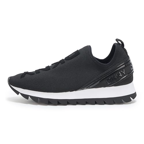 Image of DKNY Women's Abbi Knit Slip on Sneaker with Logo