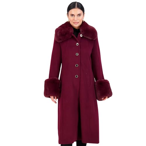Vince Camuto Trench Coat Women, Wool Coats Women with Fur, Peacoat Womens