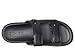 Coach Women's Sculpted C Double Band Sandal Flat, Black, 8