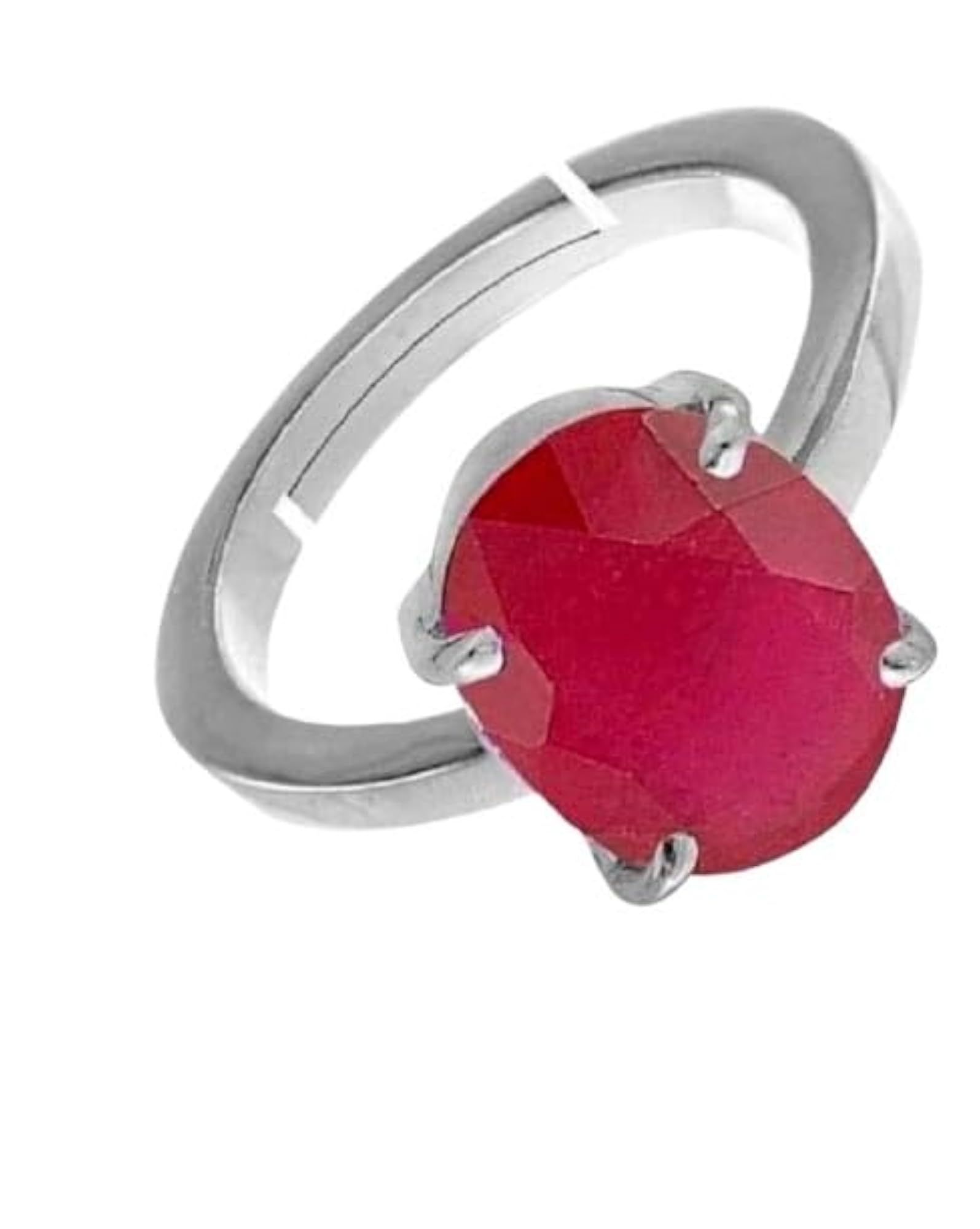 9.50 Ratti Ruby Stone Adjustable Ring for Men & Women