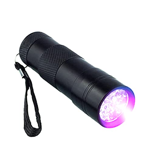 Black 9 Led Mor Işık El Feneri