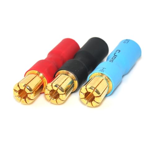 Conectores de bala macho de 6.5 mm a hembra de 6 mm para adaptar cables ESC 2