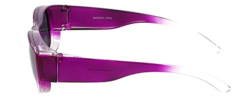 Calabria 7667 Fitover Sunglasses Wear Over Prescription Glasses Polarized or Non-Polar Men/Women Fit Over Glasses w/Case3