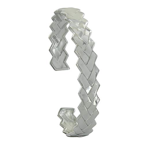 Bracelet Argent 925 Les Poulettes Bijoux : le demi jonc tressé parfait pour offrir