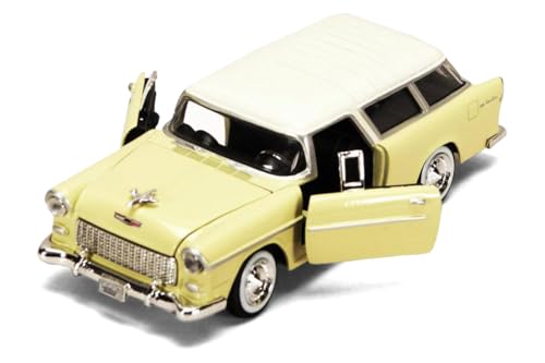 Modelo a escala 1:24 Bel Air Nomad 1955 amarillo
