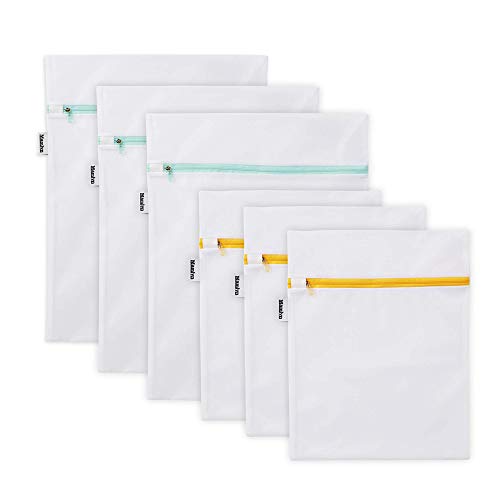 Mesh Laundry Bag for Delicates, Wash Bag for Underwear and Lingerie, Makeup Organizer Bag (3 Medium, 3 Small)