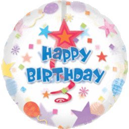 Amazon | Mayflowerバルーン14760 32インチ誕生日Swirlインサイダー