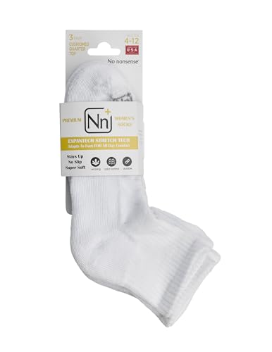 No Nonsense Womens Expantech Recycled Polyester Quarter Top Socks2