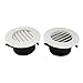 DUAO 2 PièCes 4 Pouces Vent Vent Louver, Air Grill Cover avec IntéGré Un éCran de Mouche pour Salle de Bain Office Home