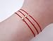 Hand Made Genuine 14K SOLID GOLD Red String Bracelet Amulet Kabbalah Bracelet Red String Of Fate Protection Bracelet Birthday Gift Friendship Good Luck Healing Anxiety Couple Women Men Teenager