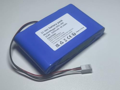 Batería de repuesto de 5200 mAh compatible con Megger MIT515 MIT525 MIT1025 ref 2001-966 2