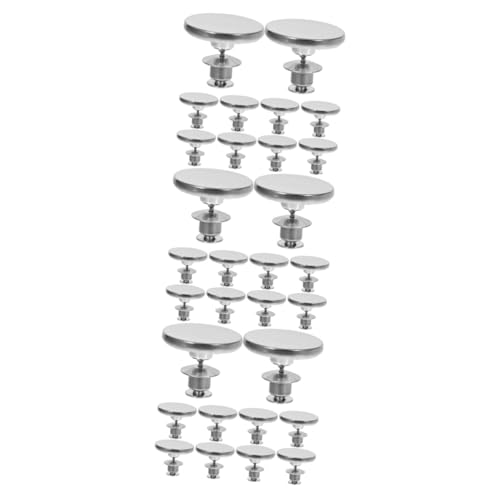 Amosfun 30 Piezas botón de Cortina Gancho para Cortinas Clip de fijación de Cortina Curtains Bedroom visillos Salon cortnas Titular de la Cortina de Ducha Sujetadores de Cortinas