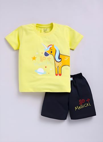 Image of Toonyport Boys Summer 3 Packs Of T-shirts and Shorts Combo Set (Multicolors)