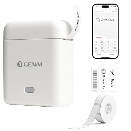 Etiquetadora, Impressora VersãO Atualizada L12, Impressora De Adesivos, Com 1 Rolo De Papel Branco, Impressora TéRmica De Etiquetas Para Escola, EscritóRio, Casa, Organização