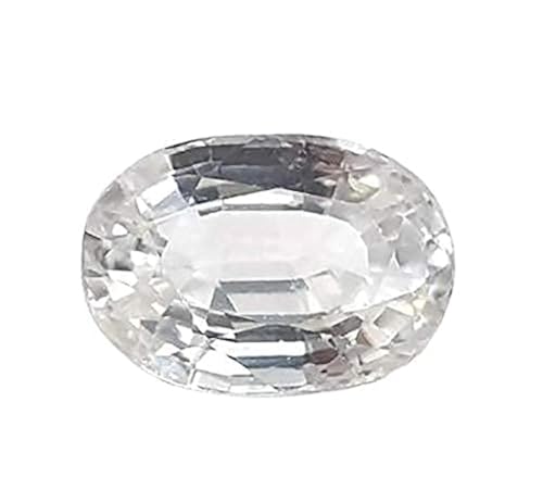 Saphir blanc naturel 10,50 carats, cadeau de naissance Pukhraj idéal et certifié