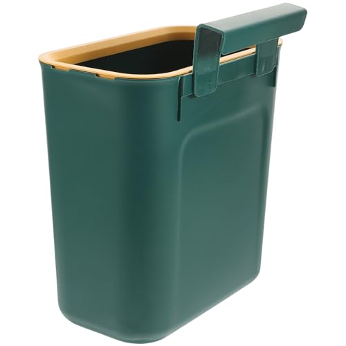 POPETPOP 壁掛け式省スペースゴミ箱 扉掛け対応 キッチン浴室車内用 収納便利 おしゃれでシンプルなプラスチック製ハンギングダストボック